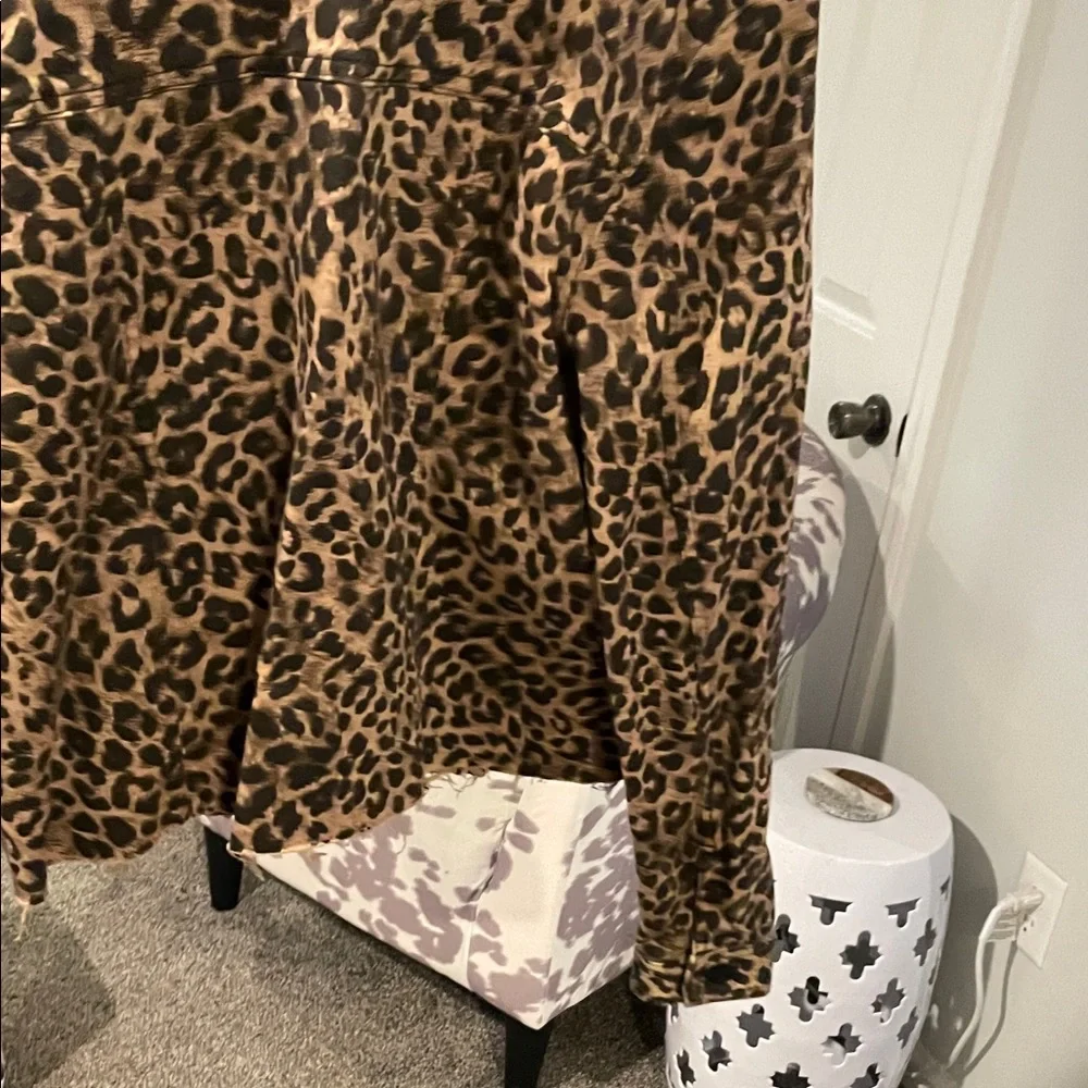 Express Animal Print Jean Jacket - Picture 5 of 5